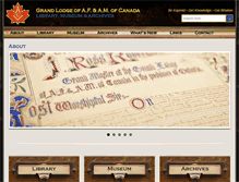 Tablet Screenshot of grandlodgelibrary.ca